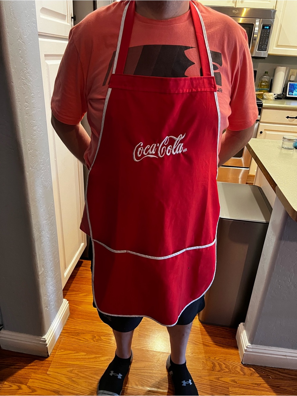 Coca-Cola Red Apron with White Trim